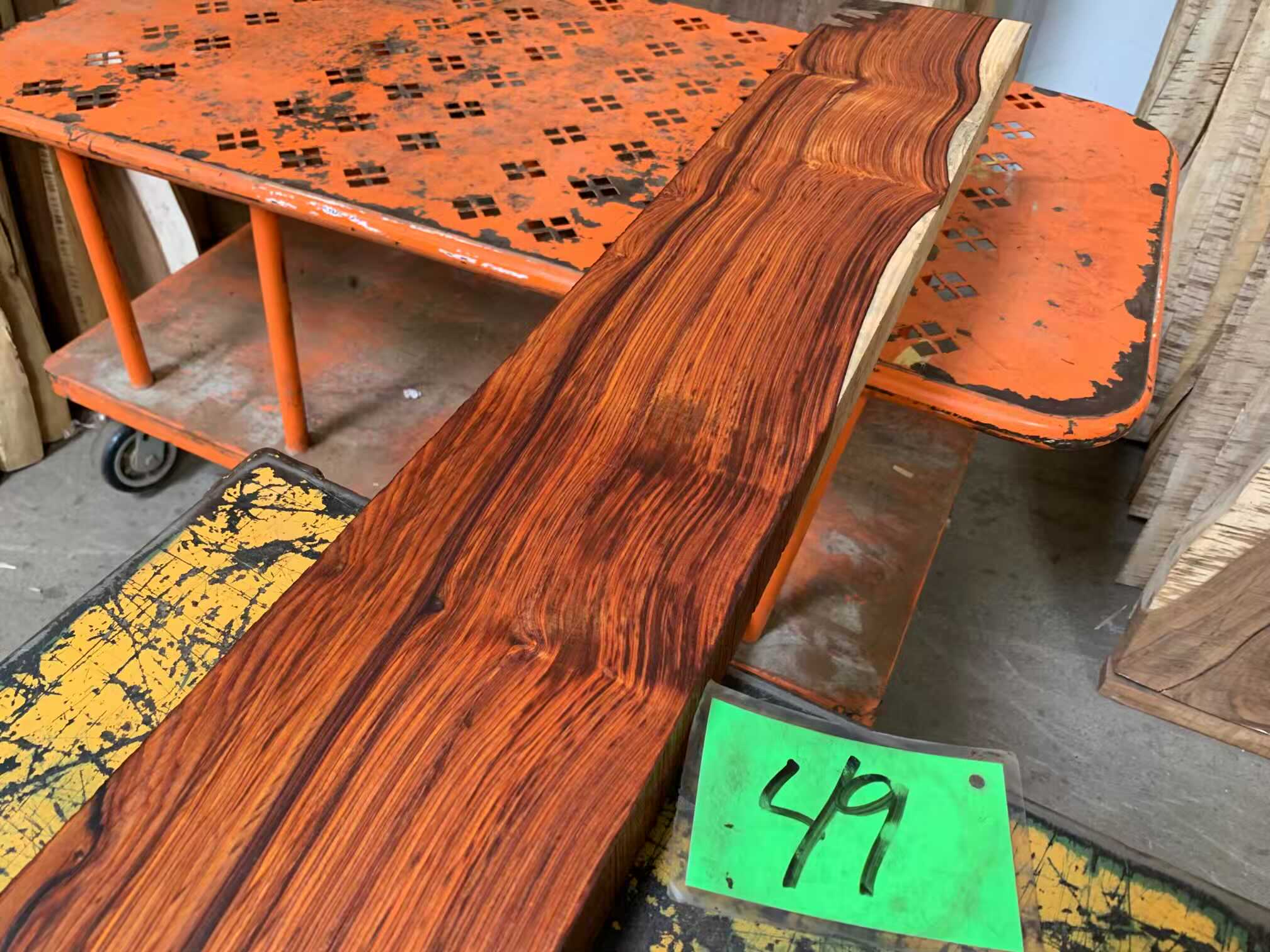 Cocobolo Lumber (Vertical Grain) LCM49 Tropical Exotic Hardwoods