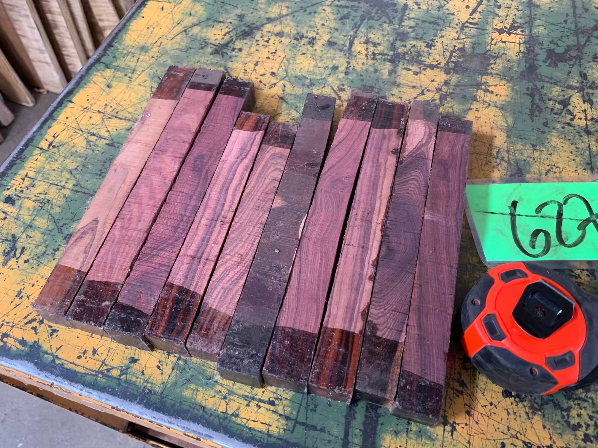 10 pcs (Select) Mexican Kingwood Pack 627 Tropical Exotic Hardwoods