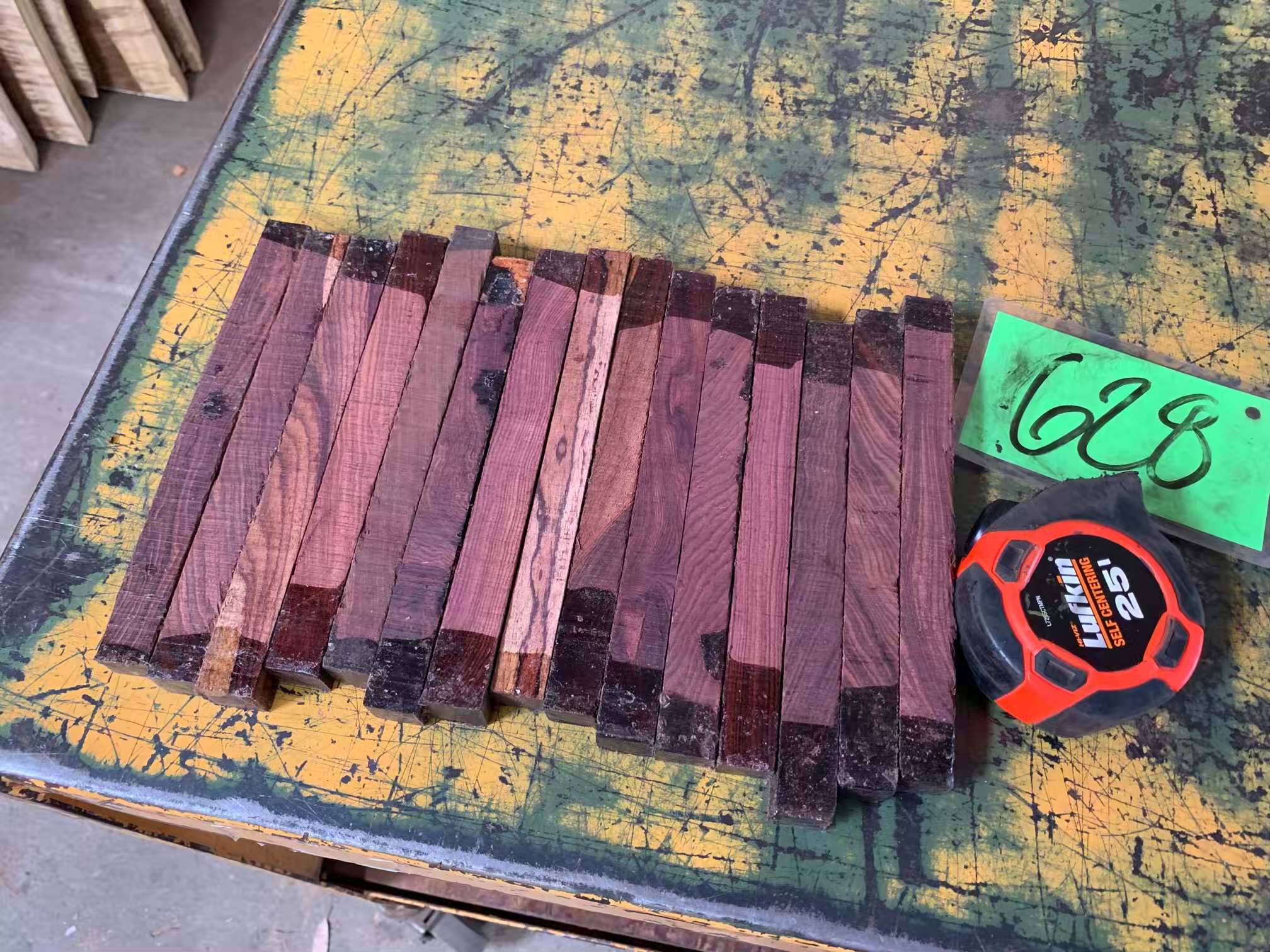 15 pcs (Select) Mexican Kingwood Pack 628 Tropical Exotic Hardwoods