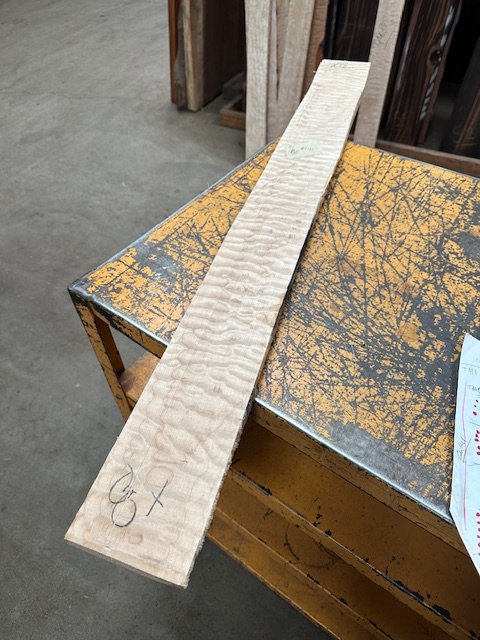 Quilted Maple Lumber 8X