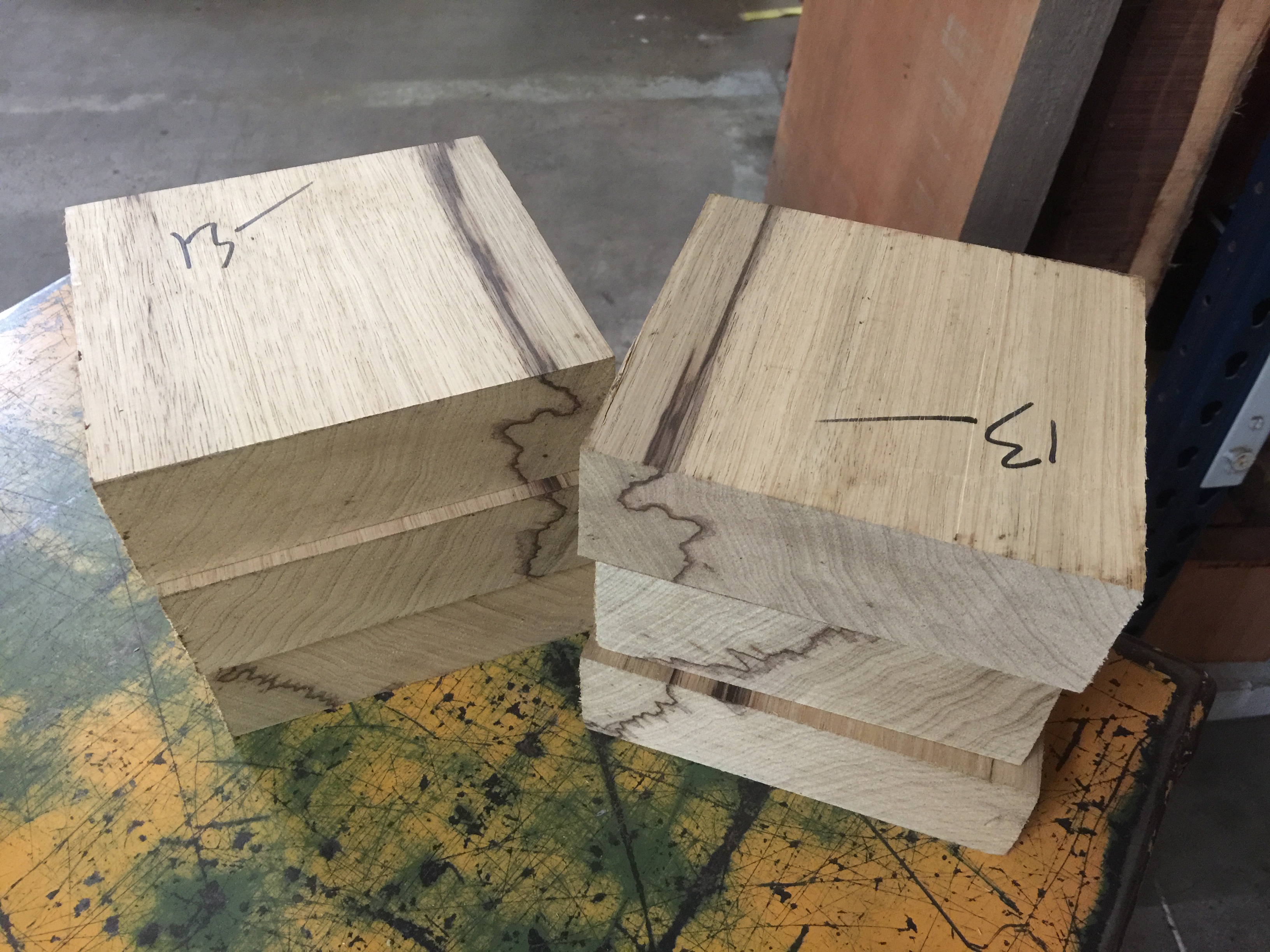 Black Limba 6 pcs 2" x 5.75" x5.75" Pack Tropical Exotic Hardwoods