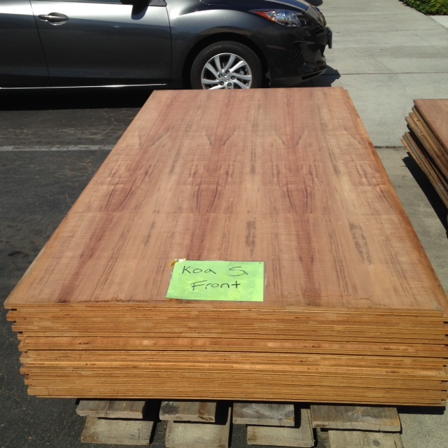 Koa (3/4") 2sided Veneer Plywood S Tropical Exotic Hardwoods
