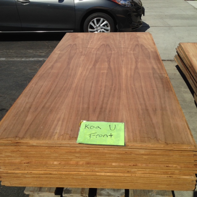 Koa (3/4") 2sided Veneer Plywood U Tropical Exotic Hardwoods
