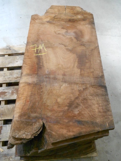 Claro Walnut Slab #7-M Flitch | Tropical Exotic Hardwoods